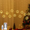 Lewondr 138 LED Weihnachtsvorhang Lichter, Märchenhafte Lichter mit 6H Timer & 8 Modi, USB & Fernbedienung Zeichenfolge Lichter für Weihnachten Schlafzimmer Indoor Dekoration, Warmes Licht