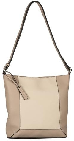 TOM TAILOR Nara Damen Hobo Bag Schultertasche Mittelgroß Beige