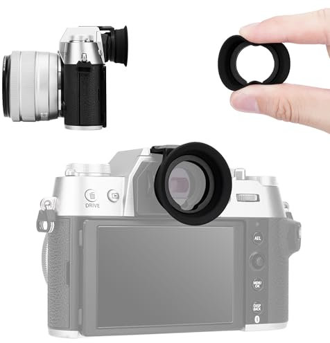 KIWIFOTOS XT50 Œilleton de Viseur pour Appareil Photo Fujifilm X-T50, Oculaire en Silicone Souple Monture Hot Shot Oeilleton Accessoire de Protection Viseur