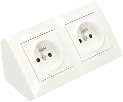 Prise d'Angle USB de Cuisine Blanc 45°