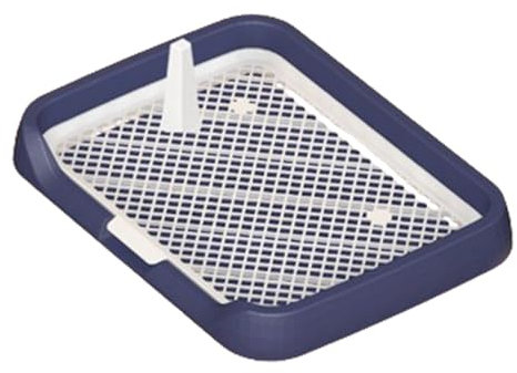 Inodoro con Rejillas de Malla - Inodoro para Perros Interior | Bandeja para Orinal con Rejillas de Malla para Perros | Soporte para orina de Columna extraíble Reutilizable | Bandeja Plana para Orinal
