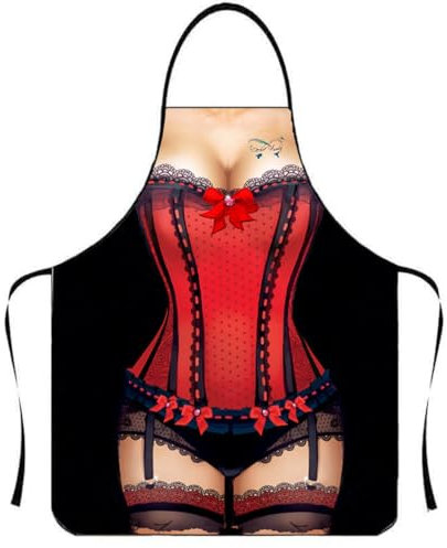 CATOR 1 Pcs Frauen Sexy Kreative Schürze, Küchenschürze, Grillschürze, Schürze als Grill Geschenk für Frauen