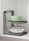 Pots and Pans Organiser Rack, for Cupboard, Cabinet or Kitchen Counter Holds Heavy-Duty Pots, Cast-Iron Pans,Adjustable Saucepan & Lid Storage Rack Carbon Steel