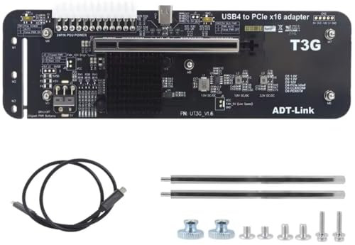 EGPU Mini ADT-Link UT3G External Graphics Card USB4 to PCIe 4.0 x16 TB 4/3