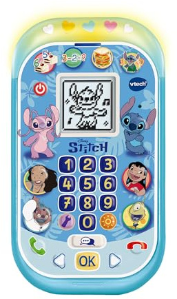 VTech Stitch Lernhandy - Interaktives Spielhandy für Kinder 4-7 Jahre