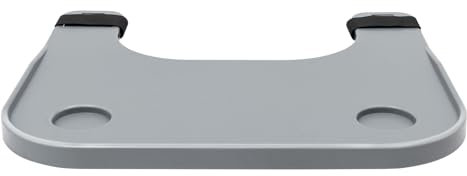 Wheelchair Table Tray Removeble Tray with Cup Holders, Wheelchair Dining Table Board Portable Lap Tray with 44lbs Capacity, Suitable for Wheelchairs Elderly Disabled Care Etc (Grey, 58 * 52.5cm)