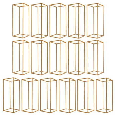 panfudongk Blumenständer Pflanzenständer Blumenregal Pflanzenregal Blumentreppe Pflanzentreppe Flower Stand Aus Eisen Gold Modern 24x24x60 cm Für Hochzeit Geburtstag Party