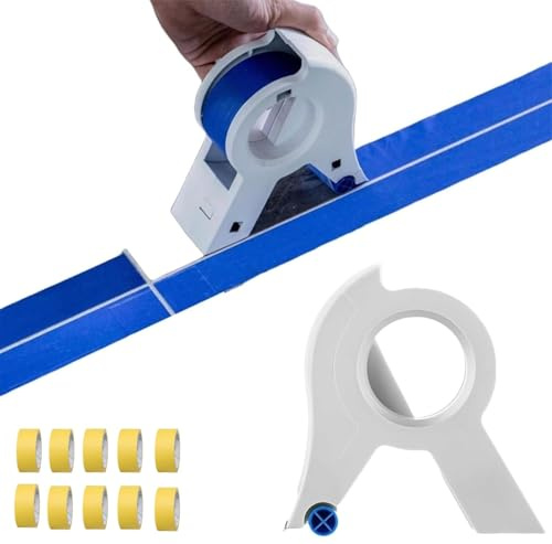 Generisch Abroller für Malerband, Maskiermaschine, Maskiermaschine, sicherer Master-Klebebandspender mit 10 Rollen Klebeband zum Malen