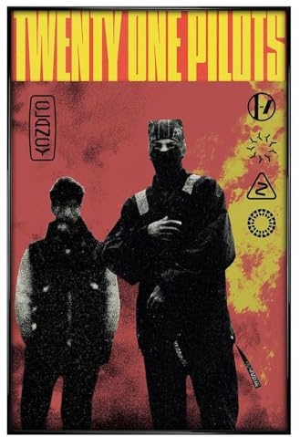 Grindstore Maxi-Poster Twenty One Pilots (Clancy) – schwarz glänzend gerahmt