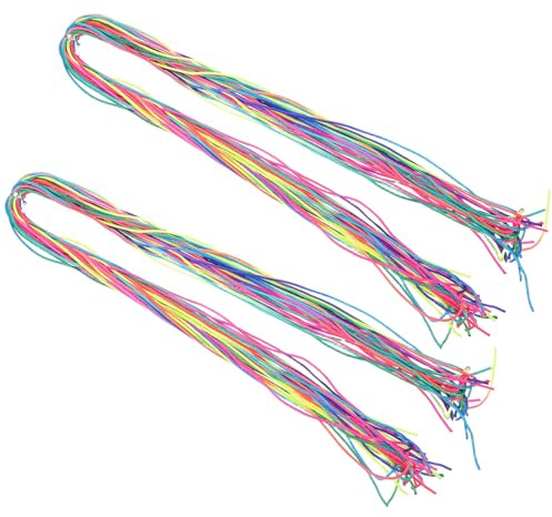 DEARMAMY 60stücke Pack Bunte Flechtschnur Haarzöpfe für Junge Mädchen und Mädchen Flechtgarn mit Vielen Farben Praktisches Flechtzubehör für DIY Frisuren und Haarschmuck
