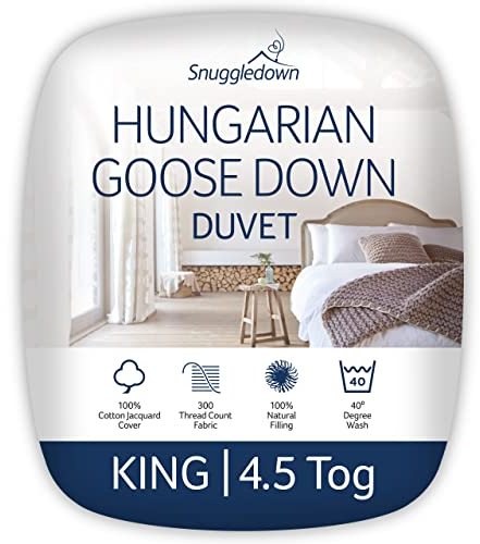 Snuggledown Bettdecke ungarische Gänsedaunen, 4.5 Tog Summer Cool, King Size