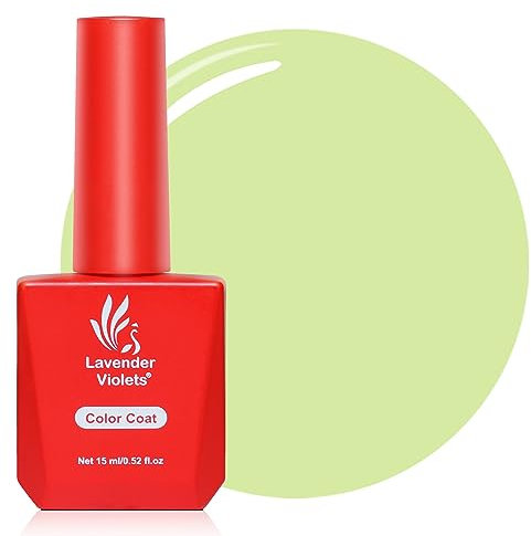 Lavender Violets 15ml Gel Nail Polish Spring Light Green Soak Off UV LED Nail Lamp Curing Manicure Pedicure Larger Content Fructus Apple A0252