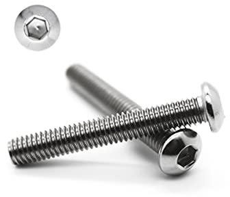 10 Stück Linsenkopf Schrauben M6x20 mm - ISO 7380 - A2 Edelstahl - Innensechskant - V2A - Linsenkopfschrauben (10, M6x20 mm)