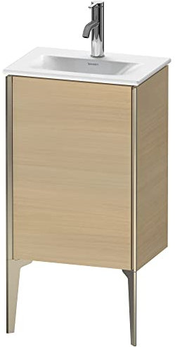 Duravit XViu 4068 Waschtischunterbau stehend, 1 Tür Anschlag Links, für Waschtisch Viu 073345, 430x310 mm, Farbe (Front/Korpus): Champagner matt/mediter. Eiche - XV4068LB171