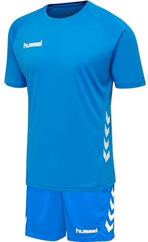 hummel Herren Ensemble Promo Set Trainingsanzug, Hellblau, XL