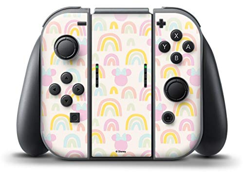 Skin kompatibel mit Nintendo Switch Controller Folie Sticker Regenbogen Disney Minnie Mouse
