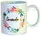 Floral Mug with Gold Foil Wording from Peaches and Cream - Grandma