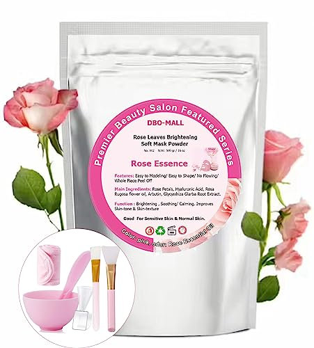 Hydro Peel Off Mask,500g Rose Petals Modeling Soft Mask Powder, Beauty Salon Professional SPA Clay/Mud/Powder, DIY Gel Mask For Face Skincare Treatment.