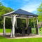 BRAST® Alu Pavillon Summerdream | viele Modelle & Farben | Größen 3x3m 3x4m | Moskitonetz | TÜV geprüft | wasserdicht | UV-Schutz | festes Dach | 3x3m Beige