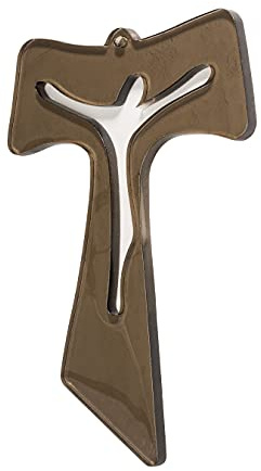 Sospiri Venezia Verziertes Murano-Glas Kruzifix, Wandkreuz religiös, Souvenir aus Venedig, Geschenkidee, Hergestellt in Italien (26x40 cm)
