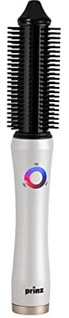 Prinz Akku Volumenstyler PZ-AVS1 – kabellos, 3 Temperaturstufen, Keramikbeschichtung, automatische Abschaltung, 46 mm Bürstendurchmesser, Aufbewahrungsbeutel inklusive