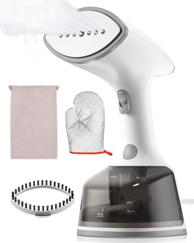 Lithomy Plancha Vertical Vapor 2000W 350ml Digital LED Plancha Vapor Cepillo de Vapor Plancha Ropa Vapor Para Hogar, Oficina, Viajes