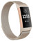 Moydolo Kompatibel mit Fitbit Charge 3 Armband/Charge 4 Armband, Damen Herren Metall Magnetschloss Einstellbare Edelstahl Ersatzarmband Armbänder mit Charge3/Charge 4/Charge 3 SE, Klein Vintage-Gold