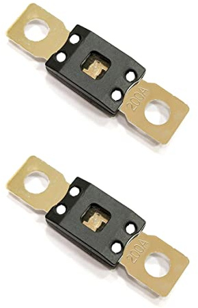 parts PTT MEGA/AMG Fuse/Fusible Bolt 2 Pack 200A 32V 298 Series Fusible à boulon pour courant élevé Surcharge à retardement pour voiture automobile, marine et camionnette