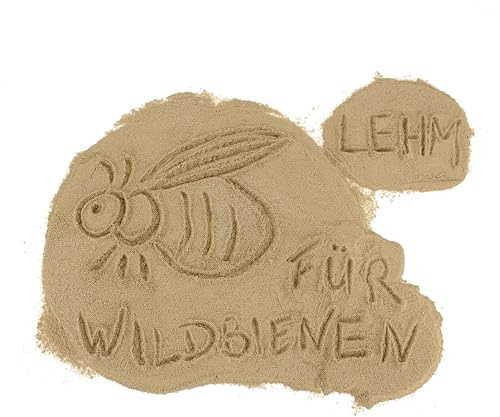 Lehmpulver zum Schließen & Einkleben von Niströhren /zum Basteln & Bauen /Baumaterial für Wildbienen (2000), Braun