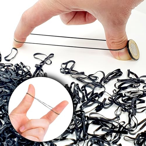700 PCS Hair Elastics, Hair Bands, Hair Elastics, Small Elastic Bands For Hair, Hair Band, Small Hair Bands, Bulk Hair Ties No Metal Gentle Elastics (Black)