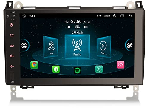 GONFEN 9 Zoll Acht-Kern Android 13 DAB+ Autoradio Für Mercedes-Benz A/B Klasse W169 W245 Sprinter Viano Vito VW Crafter 4GB + 64GB mit Navigation Bluetooth Unterstützt CarPlay Android Auto DSP WiFi 4G