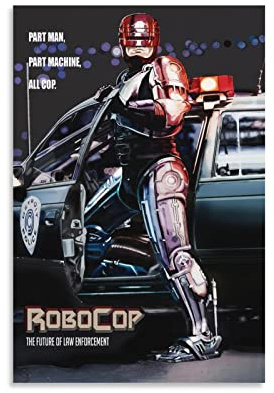 Rudd Robocop 1987 Poster, Wandkunstdruck, Retro, ästhetische Raumdekoration, Malerei, Leinwand, Poster für Zuhause und Büro, 40 x 60 cm