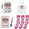 Que Regalar para jefas. A la jefa no se le tocan los Huevos. Taza,Delantal, libreta, boli y Trio de Calcetines