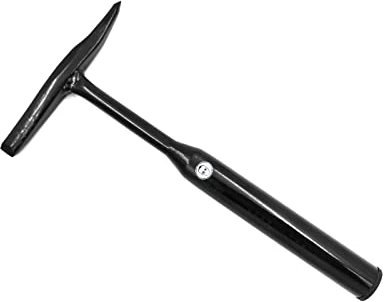 Martello per scorie in acciaio forgiato 430 g pesante laccato nero