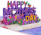 GREETING ART Muttertagskarte, 3d Karte Muttertag,Muttertagskarte Pop Up,Geburtstagskarte für Mama Special, 3D Pop Up Grußkarte,Geschenk für Mama Geburtstag