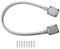 HERCHR Cavo per Porta con Cappucci terminali, Linea di Controllo accessi Resistente all'Usura, Guaina di Passaggio Cavi elettrici in Acciaio Inox, Condotto per Filo Porta, Diametro Interno 8 mm