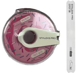 STALEKS Paquete - Recambio de lima de uñas de grano 180 + base de metal