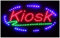 LED Schild Leuchtschild GEÖFFNET OPEN Dönner Kebab Bar und viel mehr Reklame LEUCHTREKLAME Werbung versch.stylen (Kiosk (rot))