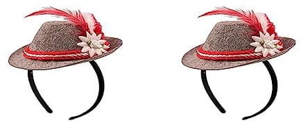 Folat 20970 Mini-Hut, rot (Packung mit 2)