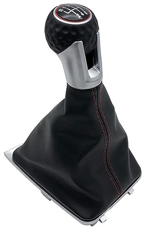 FRIGENN 5/6 Gang Auto Schaltknauf Hebel Gamasche Stiefel Staubdichte Abdeckung, für Volkswagen Golf 7 MK7 GTI GTD 2013-2018