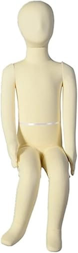 SAFWEL Schneidermode Schaufensterpuppe Mannequin Unisex-Kind Ansteckbare Ganzkörper-Schaufensterpuppe mit weichen Armen und Beinen Stehende Nähpuppe für Schaufenster-/Weihnachtsinstallation ( Size : 1