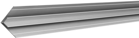 Aluminium Profilsystem SILBER für 3mm Platten, Aluprofil für Duschrückwand, Küchenrückwand, Inneneckprofil, Fassadenplatten, Vinylboden, Aluverbund (3mm Silber, Inneneck- Profil (2 Meter), 1)
