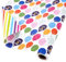 Ulmasinn Wendbares Geburtstags-Geschenkpapier für Jungen und Mädchen – Mini-Rolle – 43 cm x 100 cm – bunte Luftballons mit Regenbogenstreifen-Design für Geburtstage, Feiertage, Partys, Babypartys