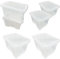 Large Spacious 24 Litre Clear Plastic Transparent Home Office Schools Storage Organising Containers With Lids (2 Storage Boxes)