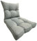 Pillows24 Loungemöbel-Kissen 2er Set – Sitzkissen70x70 cm und Rückenlehnkissen 70x40 cm, Polsterauflagen für Rattan-Möbel, Lounge-, Terrasse, Garten- und Balkonmöbel