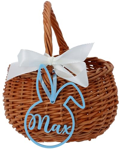 Goodtimes Osterkörbchen mit Individueller Namensanhänger (Pastel Hellblau)