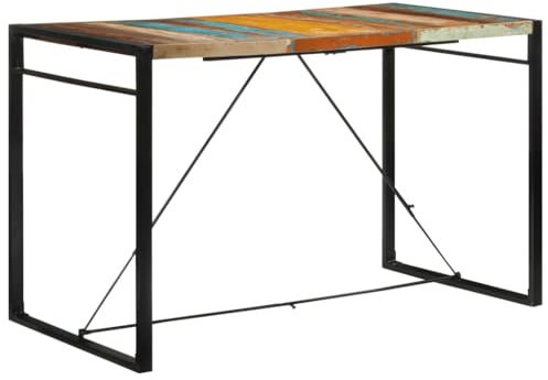 vidaXL Bartisch 175 x 90 x 110 cm aus recyceltem Massivholz