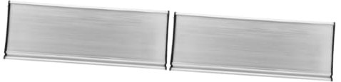UKCOCO 2pcs Vertical Door Number Plaque Wall Mount Name Plate Office Sign Blank Aluminum