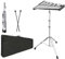 OUUTMEE xylophon 32 Noten Xylophon Glockenspiel Percussion Kit mit Höhenverstellbarem Ständer, Drumsticks