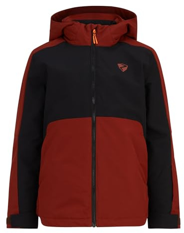 Ziener Kinder ALUCK Ski-Jacke/Winterjacke | warm, atmungsaktiv, wasserdicht, woody brown, 128